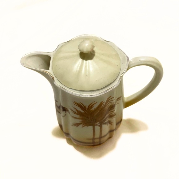 Antique Handmade Cocoa Pot - Camel and Palm Tree Design - Picture 6 of 11